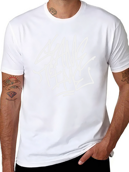Gang Time Graphic Print Black T-Shirt