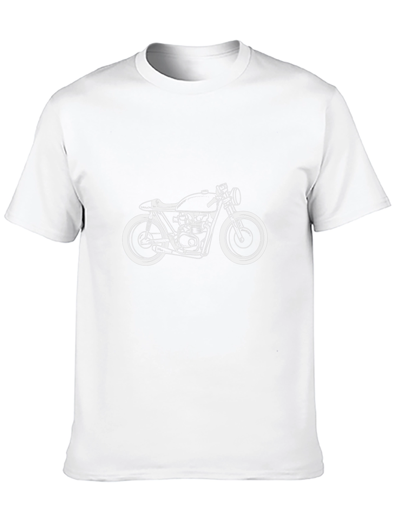 Cool Motorcycle Graphic Tee - Black