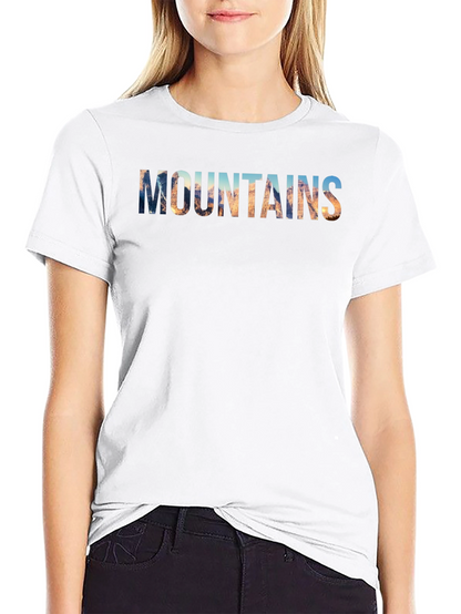 Mountains Graphic Print Mens T-Shirt