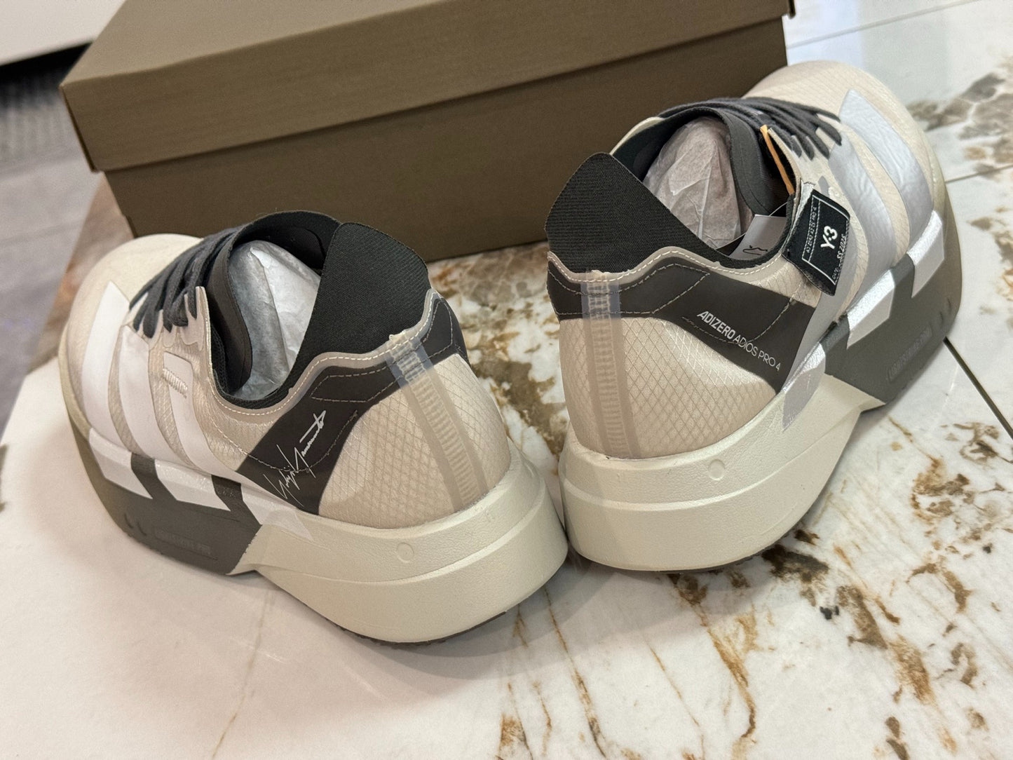 adidas Y-3 Adios Pro 4 Running Shoes - Alumina / Cinder / Core Black