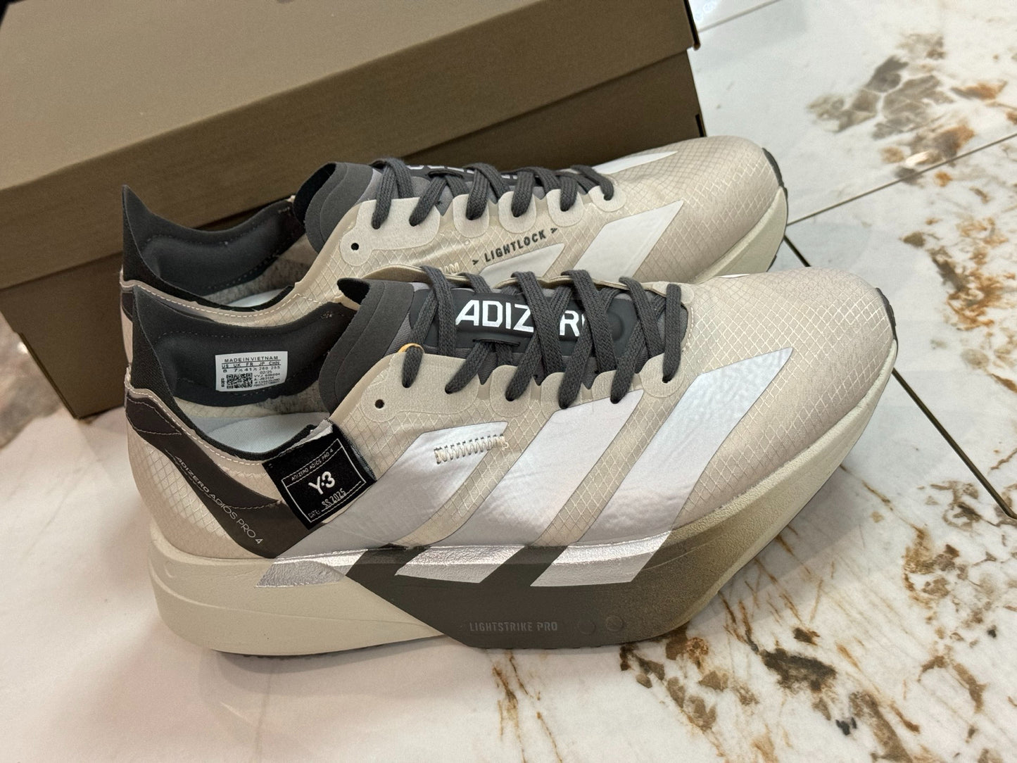 adidas Y-3 Adios Pro 4 Running Shoes - Alumina / Cinder / Core Black