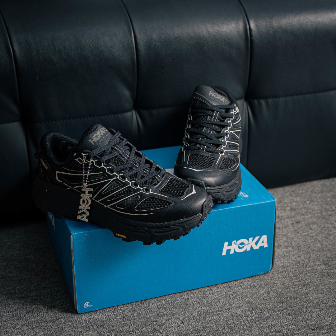 HOKA Mafate Speed 2 "Triple Black" Low-Top Trail & Lifestyle Sneakers