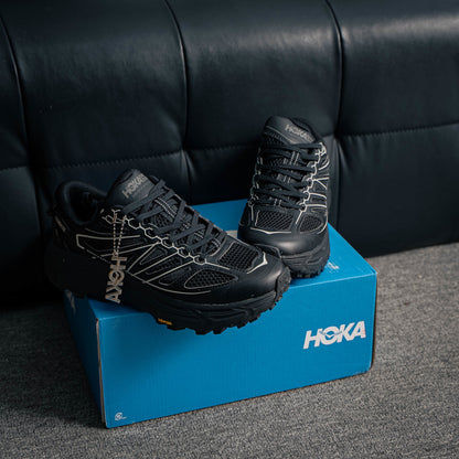 HOKA Mafate Speed 2 "Triple Black" Low-Top Trail & Lifestyle Sneakers