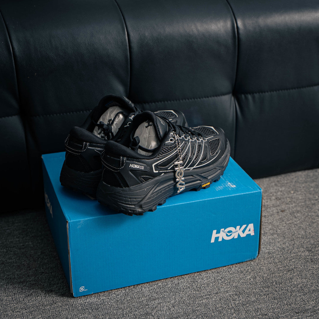 HOKA Mafate Speed 2 "Triple Black" Low-Top Trail & Lifestyle Sneakers