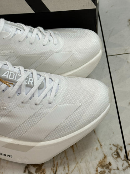 adidas Adizero Adios Pro 4 Running Shoes - Cloud White / Zero Metallic