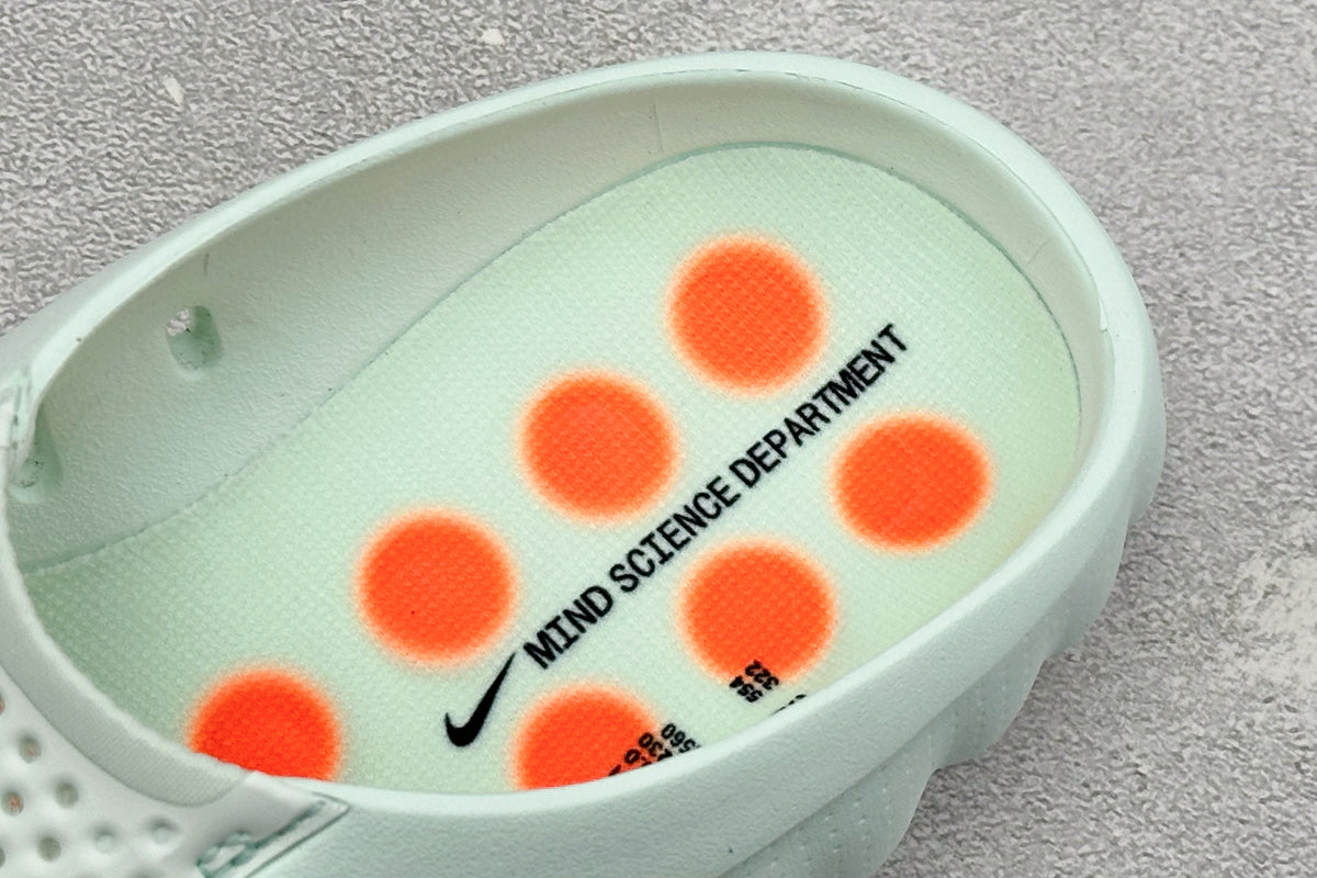 Nike Unisex "Neuro-Ball" Slide Sandal in Mint Green/Orange HQ4309-300