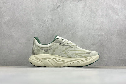 HOKA Arahi 8 Off White Deep Green Stability Running Shoes
