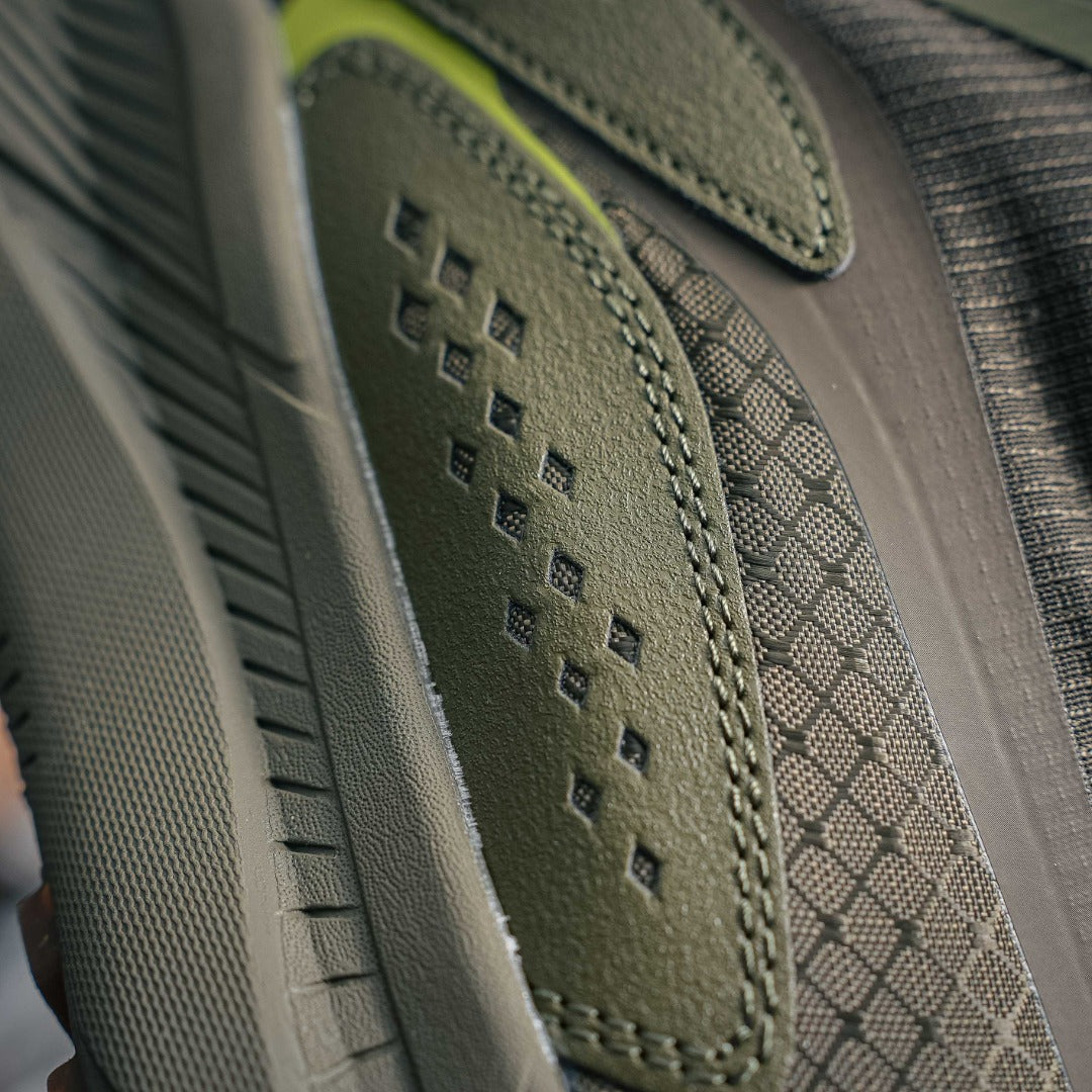 HOKA "Olive Green/Lime" Zip-Up Low-Top Trail & Lifestyle Sneakers