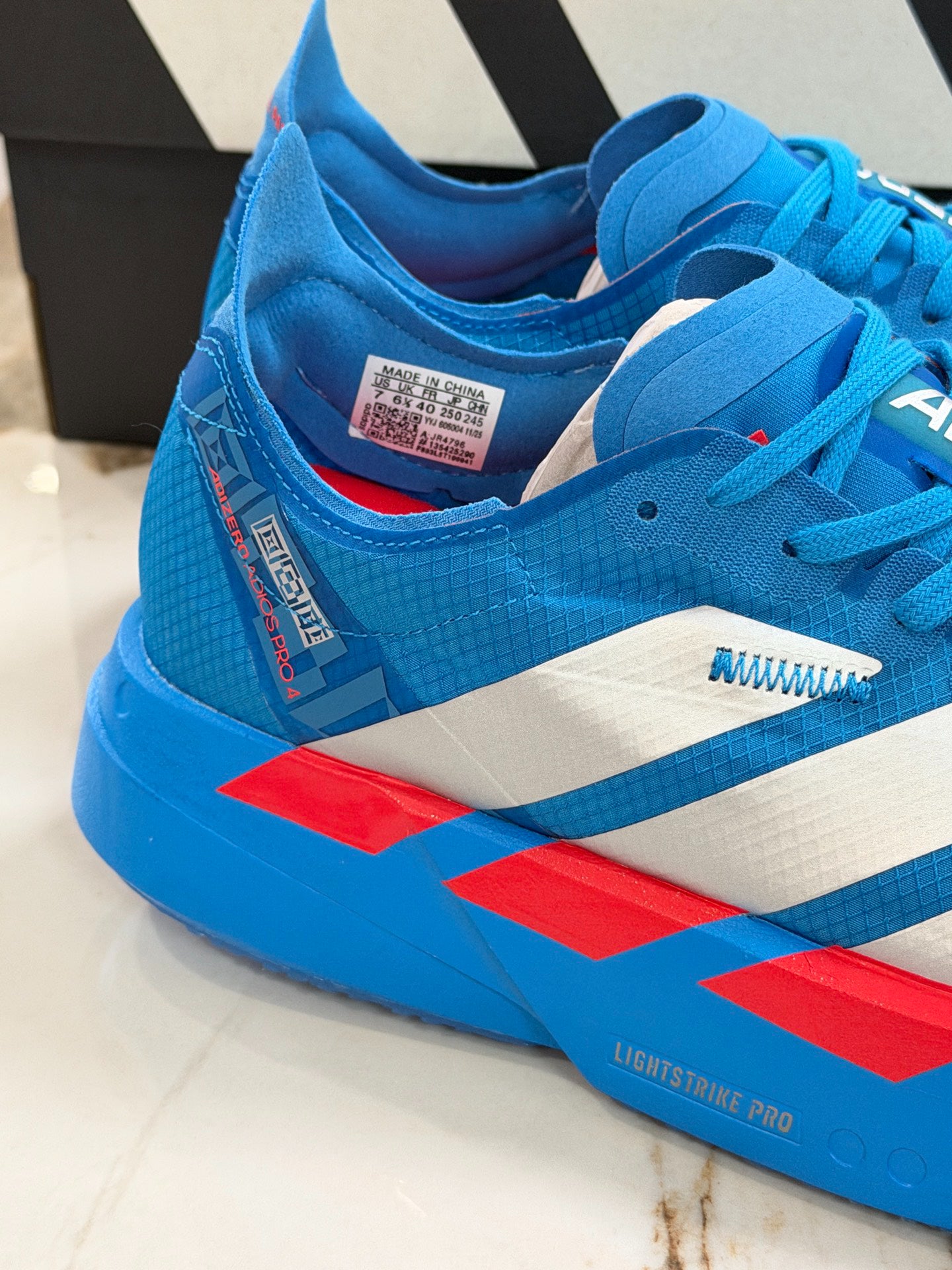 adidas Adizero Adios Pro 4 'Solar Blue Silver Metallic'