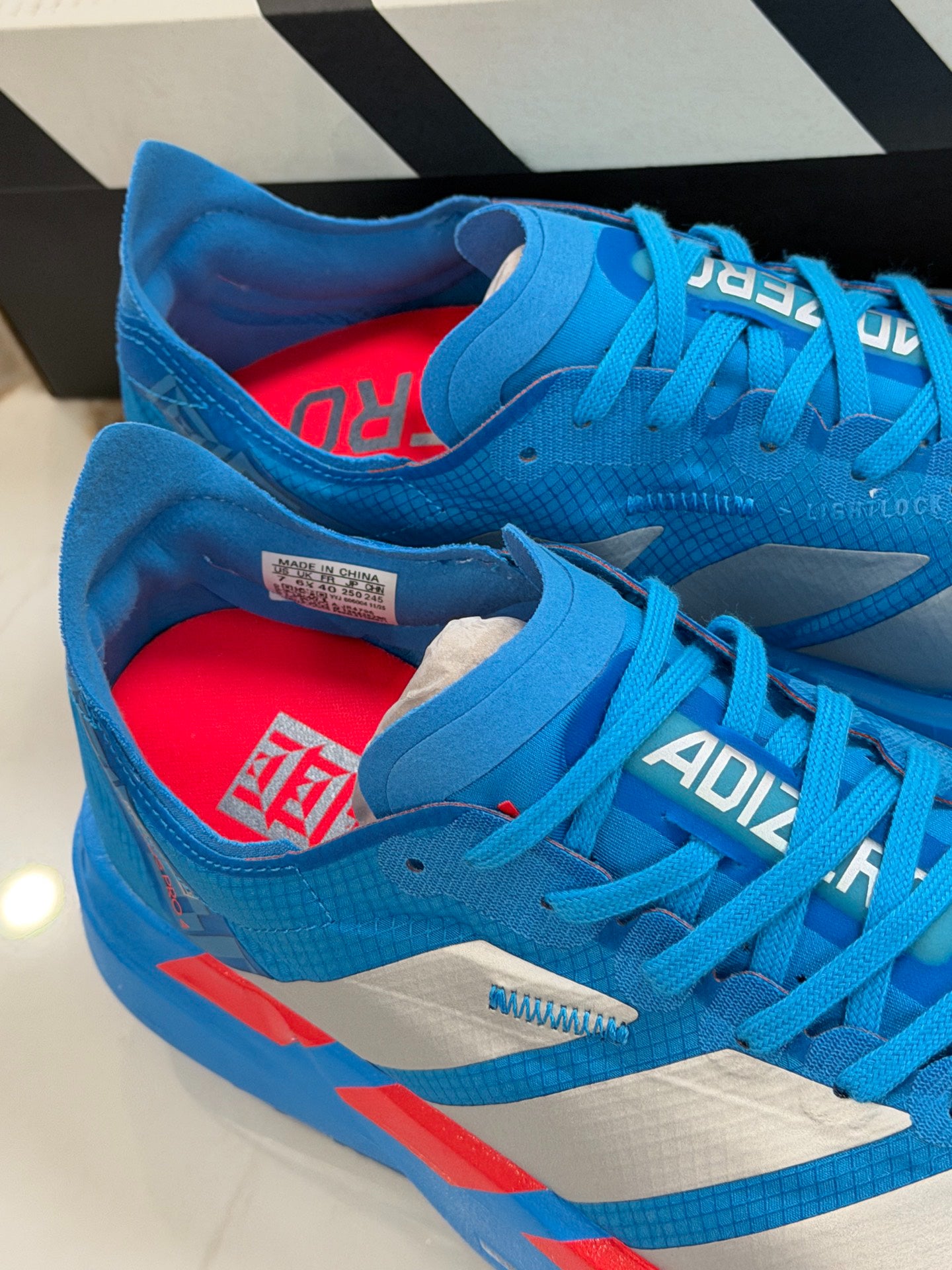adidas Adizero Adios Pro 4 'Solar Blue Silver Metallic'