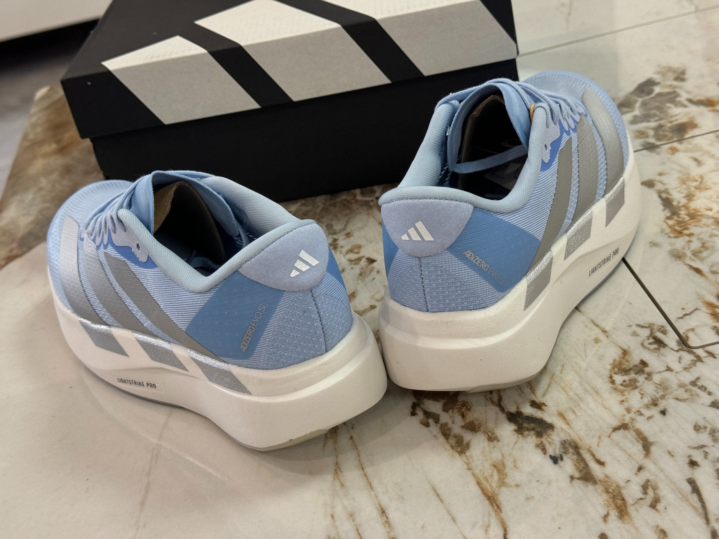 adidas Adizero Evo SL "Glow Blue Silver"