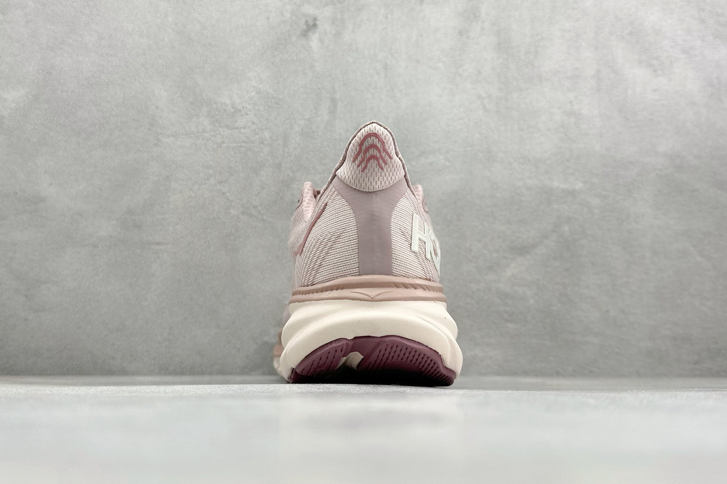 HOKA Clifton 9 Dusty Rose Pale Pink Daily Running Trainers