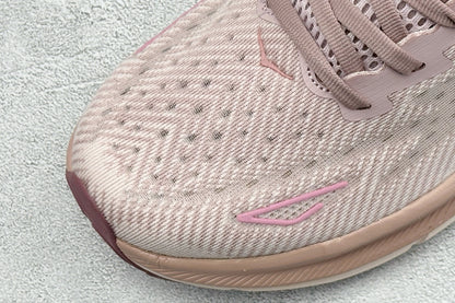 HOKA Clifton 9 Dusty Rose Pale Pink Daily Running Trainers