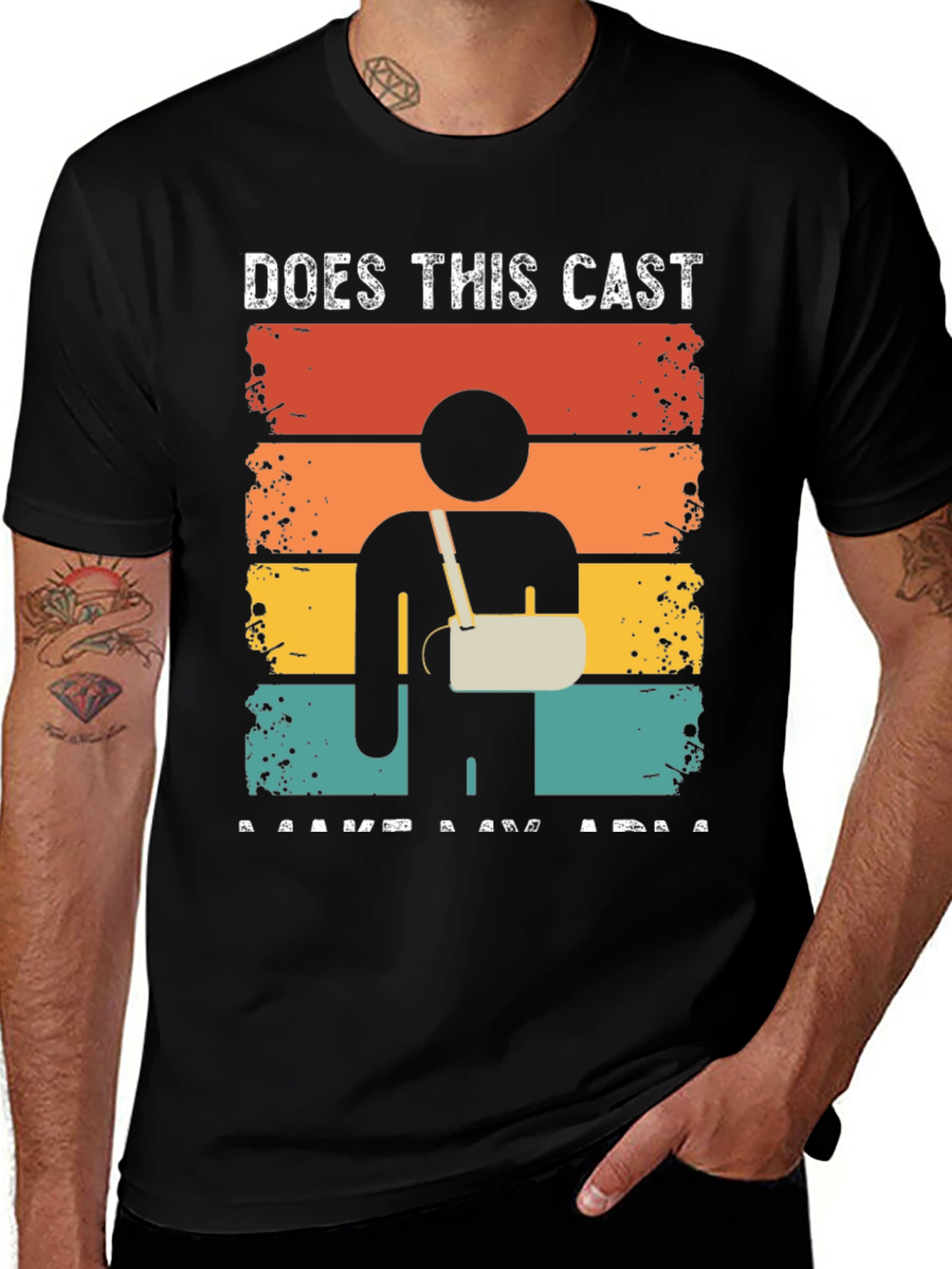 Funny Broken Arm Cast T-Shirt