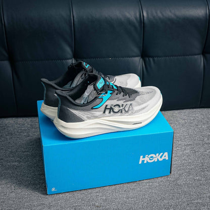 HOKA Mach 6 "Grey/Blue" Performance Running Sneakers