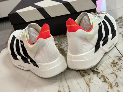 adidas Adizero Adios Pro 4 Running Shoes - Cloud White / Core Black / Silver Metallic