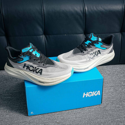 HOKA Mach 6 "Grey/Blue" Performance Running Sneakers
