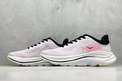 Women's HOKA Clifton 10 Pale Pink Cushioned Road Running Sneakers
