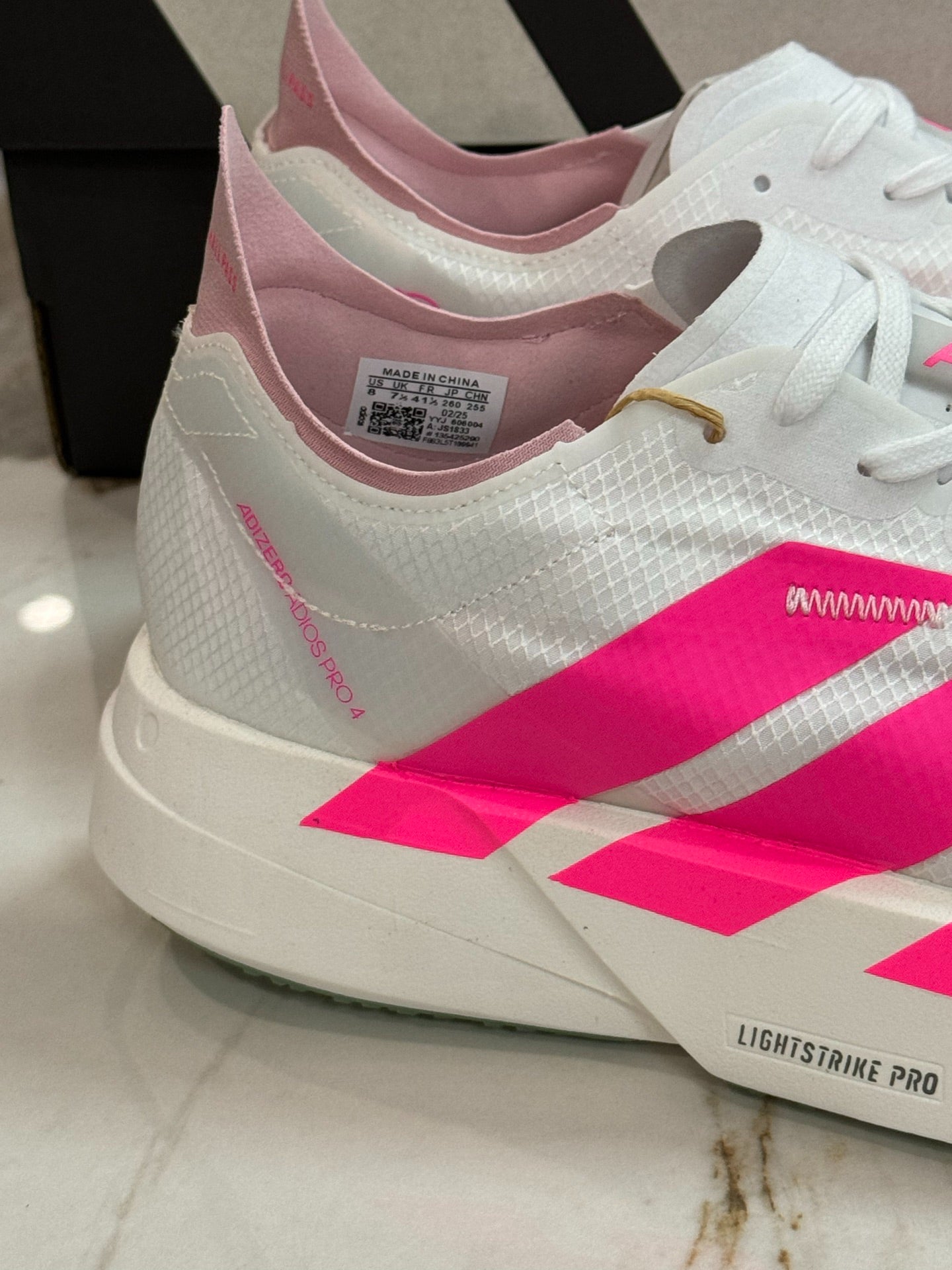adidas Adizero Adios Pro 4 "White Spark Pink"
