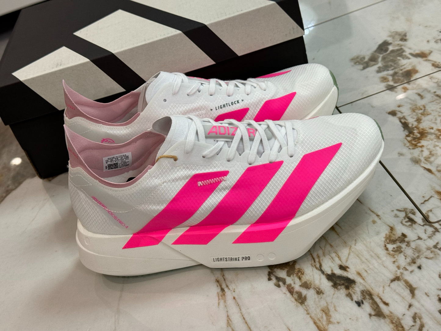 adidas Adizero Adios Pro 4 "White Spark Pink"