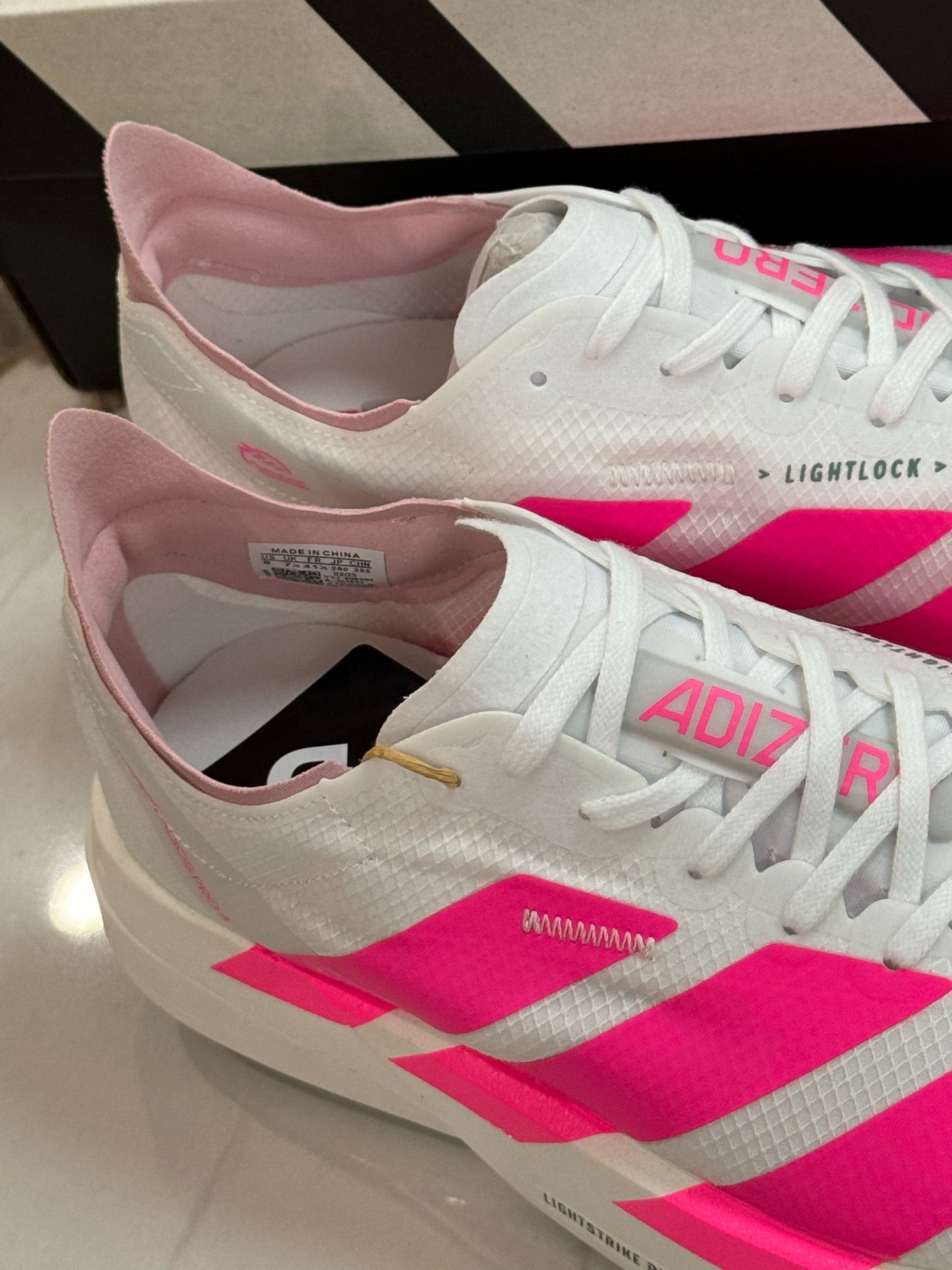 adidas Adizero Adios Pro 4 "White Spark Pink"