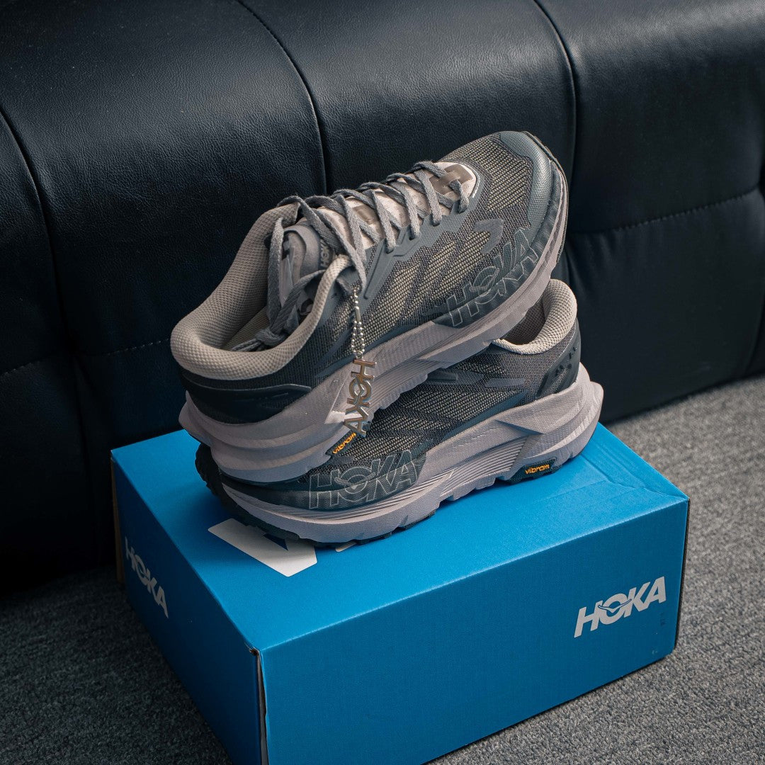 HOKA Speedgoat 6 "Charcoal Grey" Low-Top Trail Sneakers