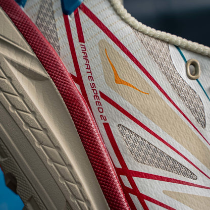 HOKA Mafate Speed 2 "Beige/Red" Low-Top Trail Sneakers