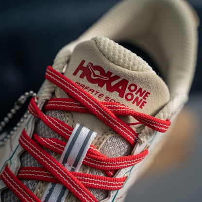 HOKA Mafate Speed 2 "Beige/Red" Low-Top Trail Sneakers
