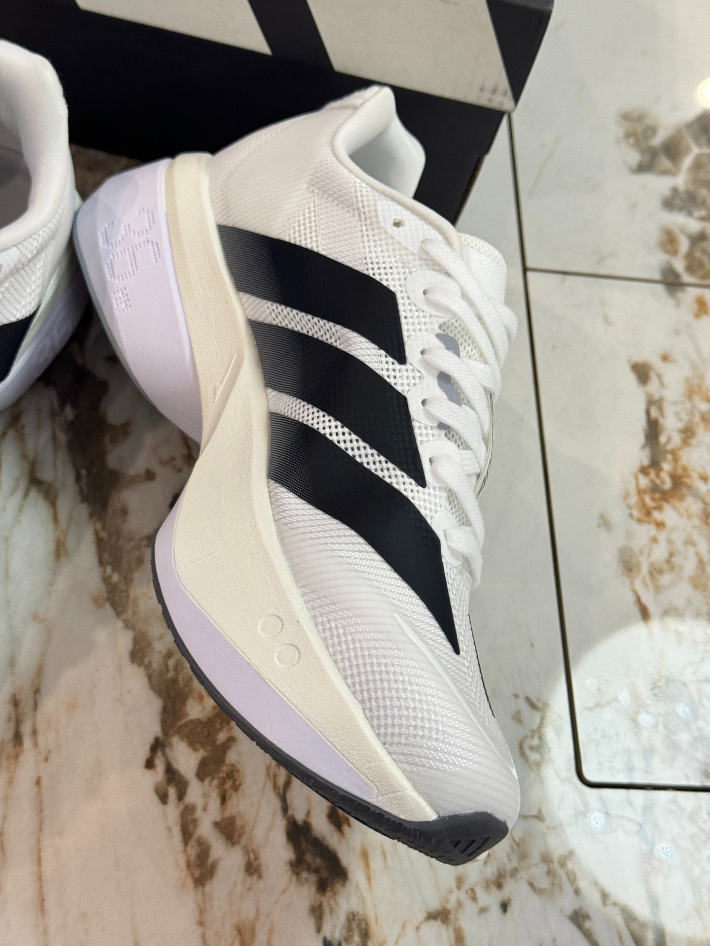 adidas Adizero Boston 13 "Cloud White / Core Black"