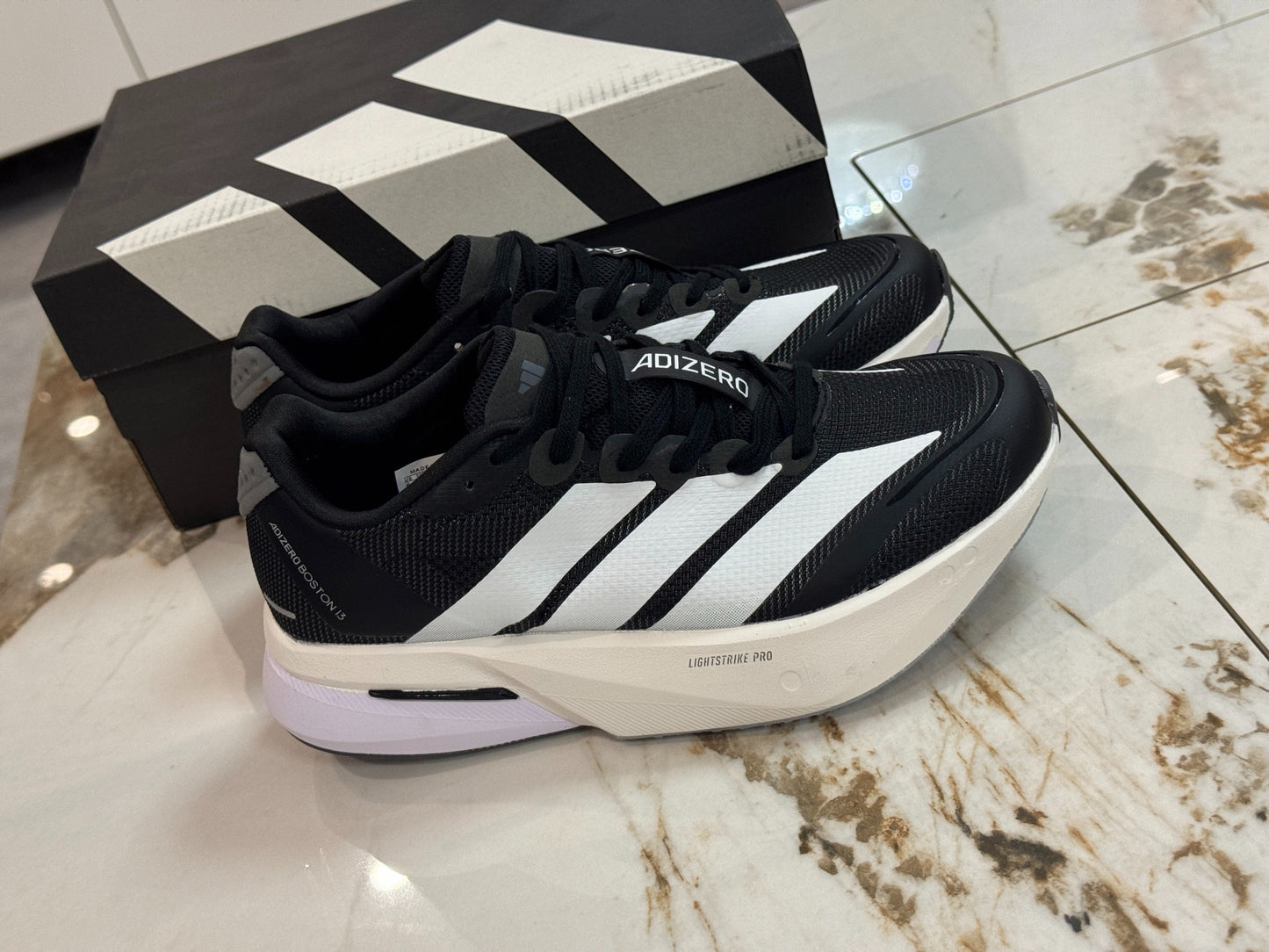 adidas Adizero Boston 13 "Core Black / Cloud White"
