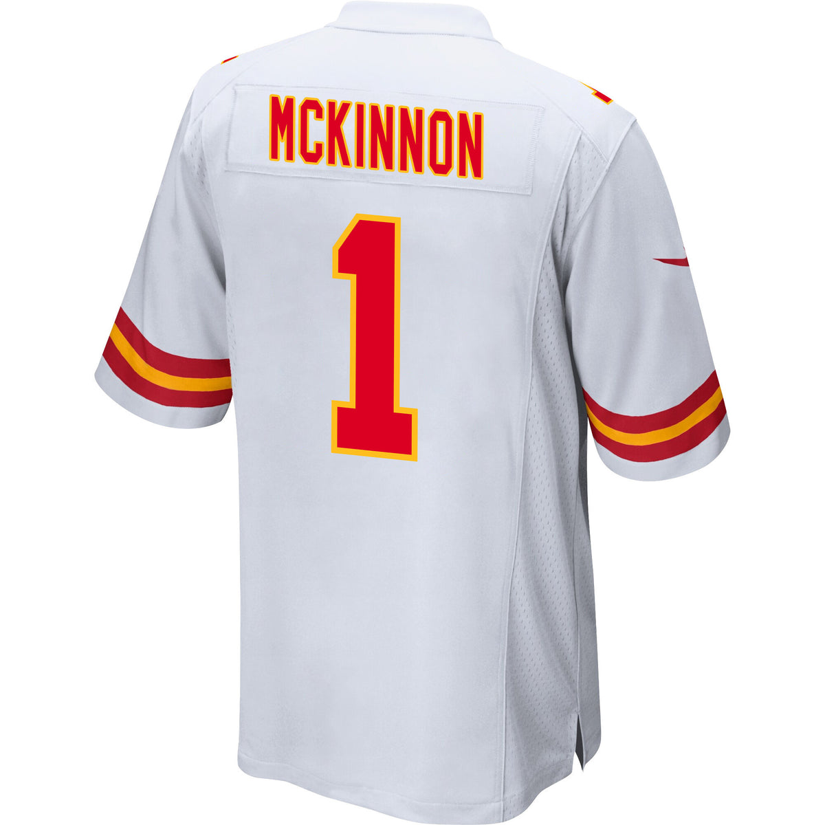 Jerick McKinnon 1 Kansas City Chiefs AFC Champions Patch Game Men Jersey - White