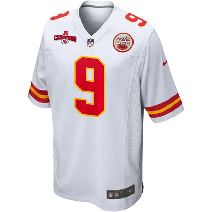 Blaine Gabbert 9 Kansas City Chiefs AFC Champions Patch Game Men Jersey - White