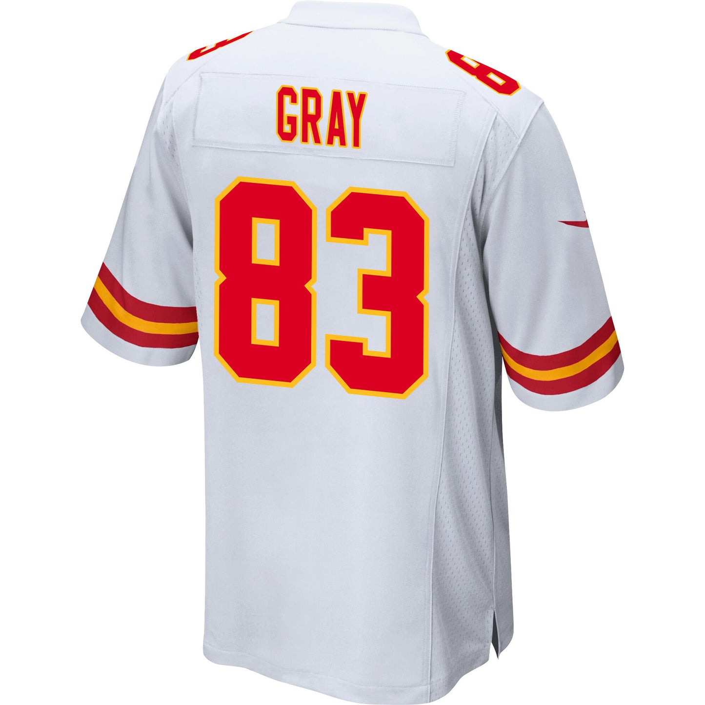Noah Gray 83 Kansas City Chiefs AFC Champions Patch Game Men Jersey - White