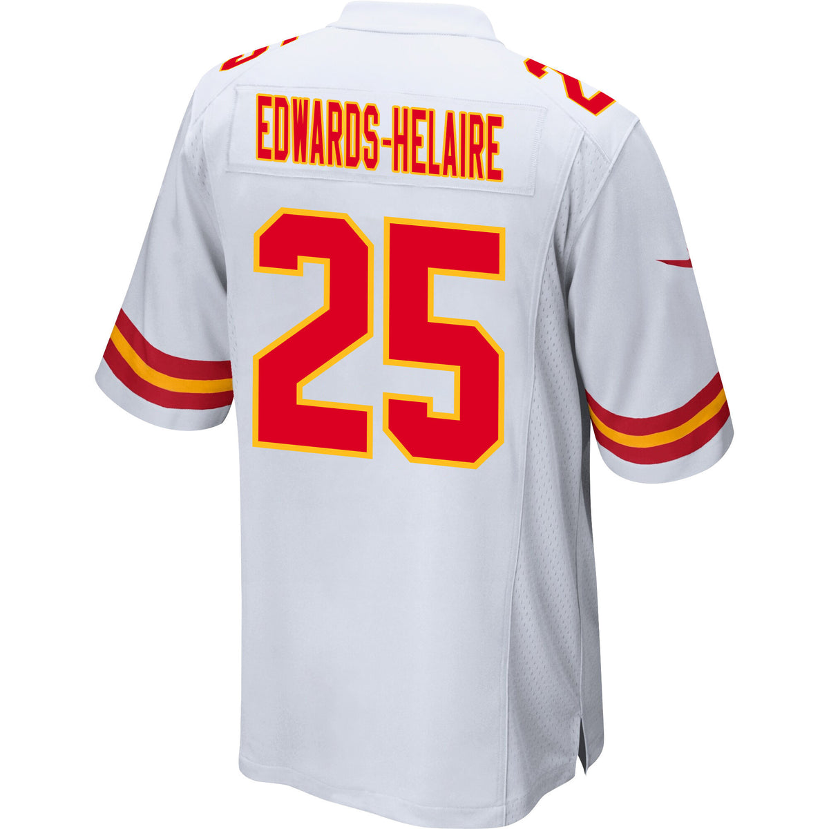 Clyde Edwards-Helaire 25 Kansas City Chiefs AFC Champions Patch Game Men Jersey - White