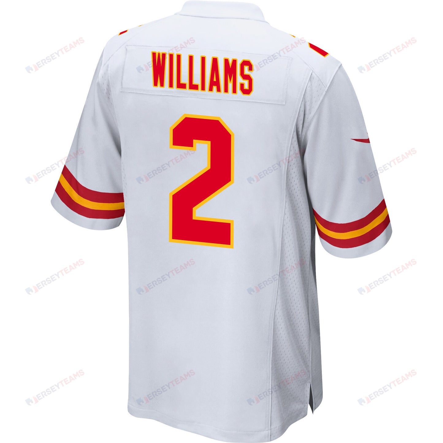 Joshua Williams 2 Kansas City Chiefs AFC Champions Patch Game Men Jersey - White