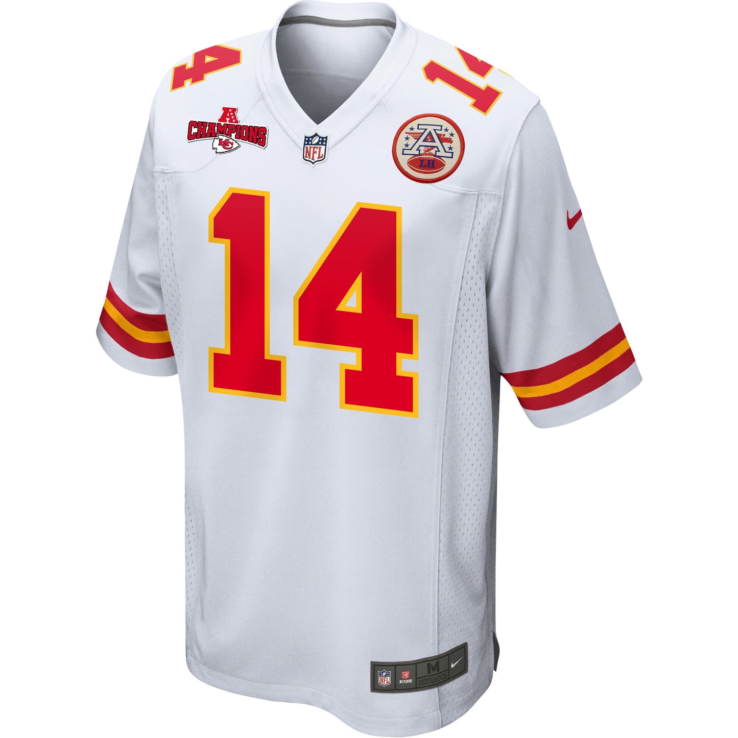 Cornell Powell 14 Kansas City Chiefs AFC Champions Patch Game Men Jersey - White