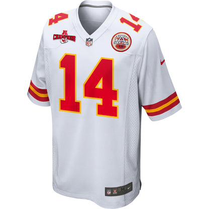 Cornell Powell 14 Kansas City Chiefs AFC Champions Patch Game Men Jersey - White