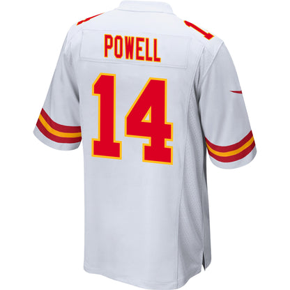 Cornell Powell 14 Kansas City Chiefs AFC Champions Patch Game Men Jersey - White