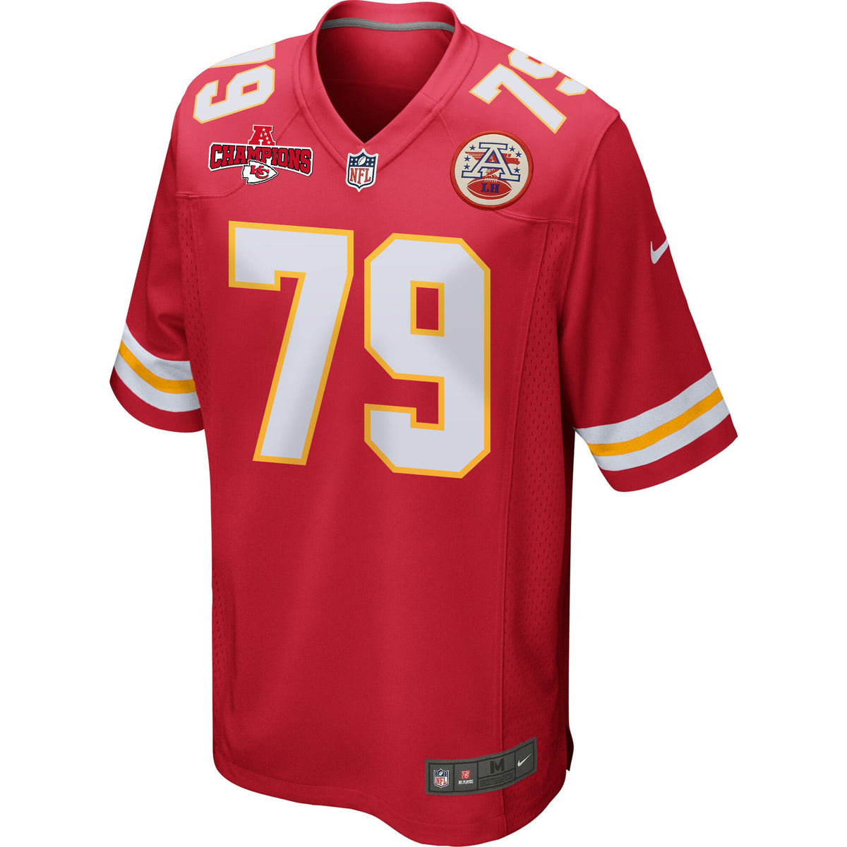 Donovan Smith 79 Kansas City Chiefs AFC Champions Patch Game Men Jersey - Red