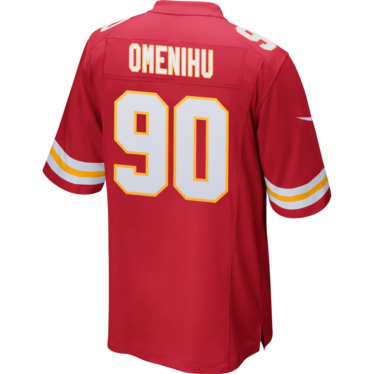 Charles Omenihu 90 Kansas City Chiefs AFC Champions Patch Game Men Jersey - Red