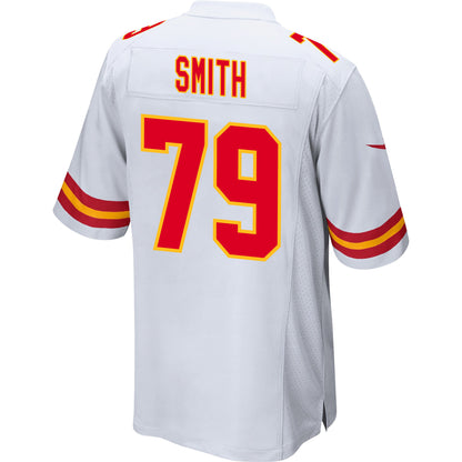 Donovan Smith 79 Kansas City Chiefs AFC Champions Patch Game Men Jersey - White