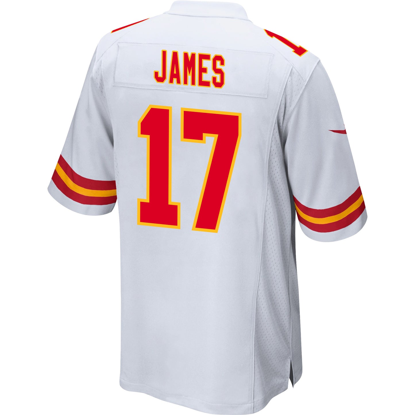 Richie James 17 Kansas City Chiefs AFC Champions Patch Game Men Jersey - White