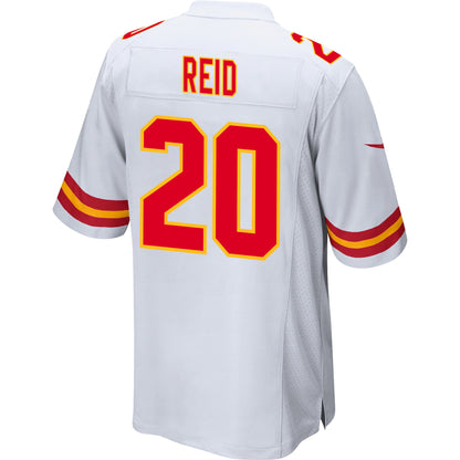 Justin Reid 20 Kansas City Chiefs AFC Champions Patch Game Men Jersey - White