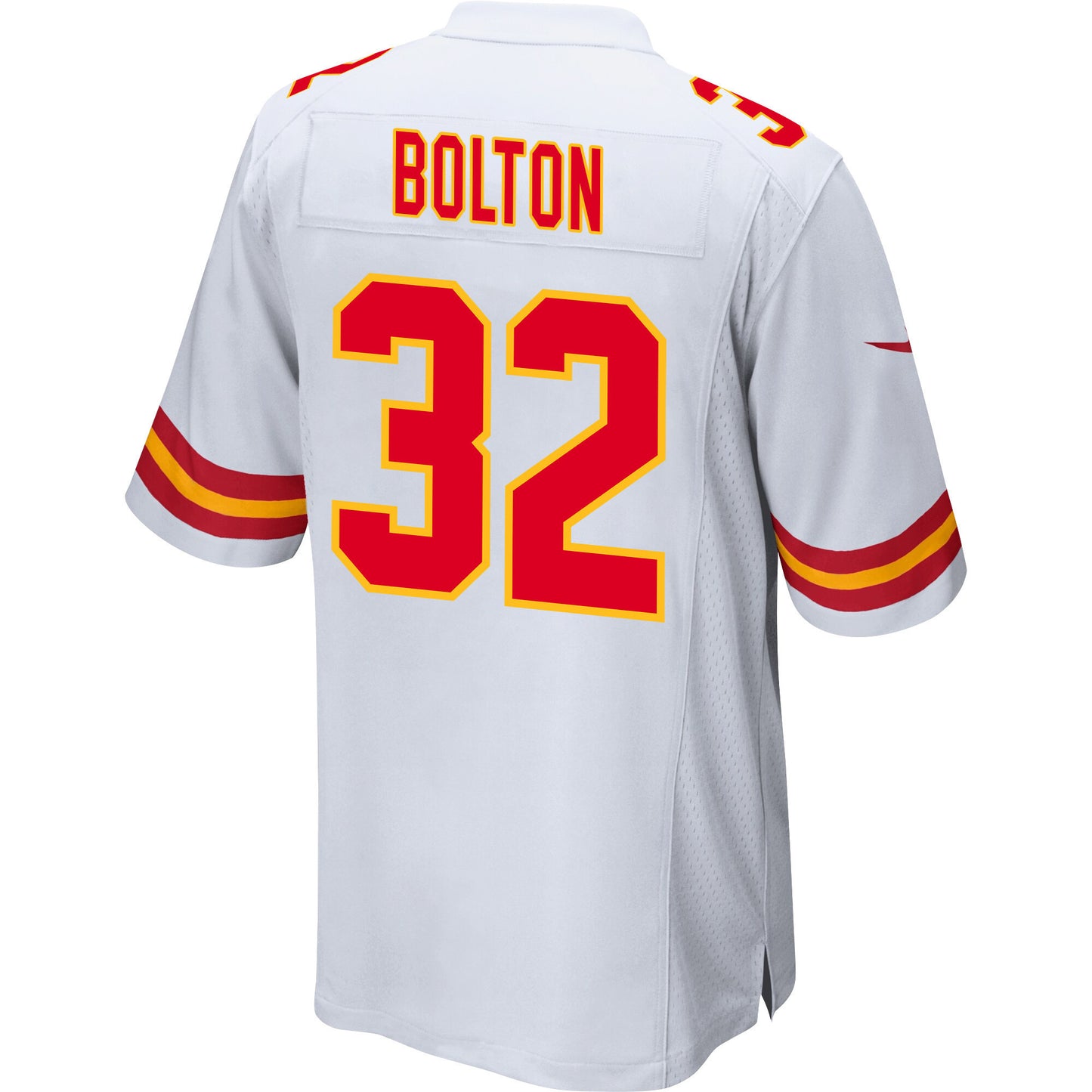 Nick Bolton 32 Kansas City Chiefs AFC Champions Patch Game Men Jersey - White