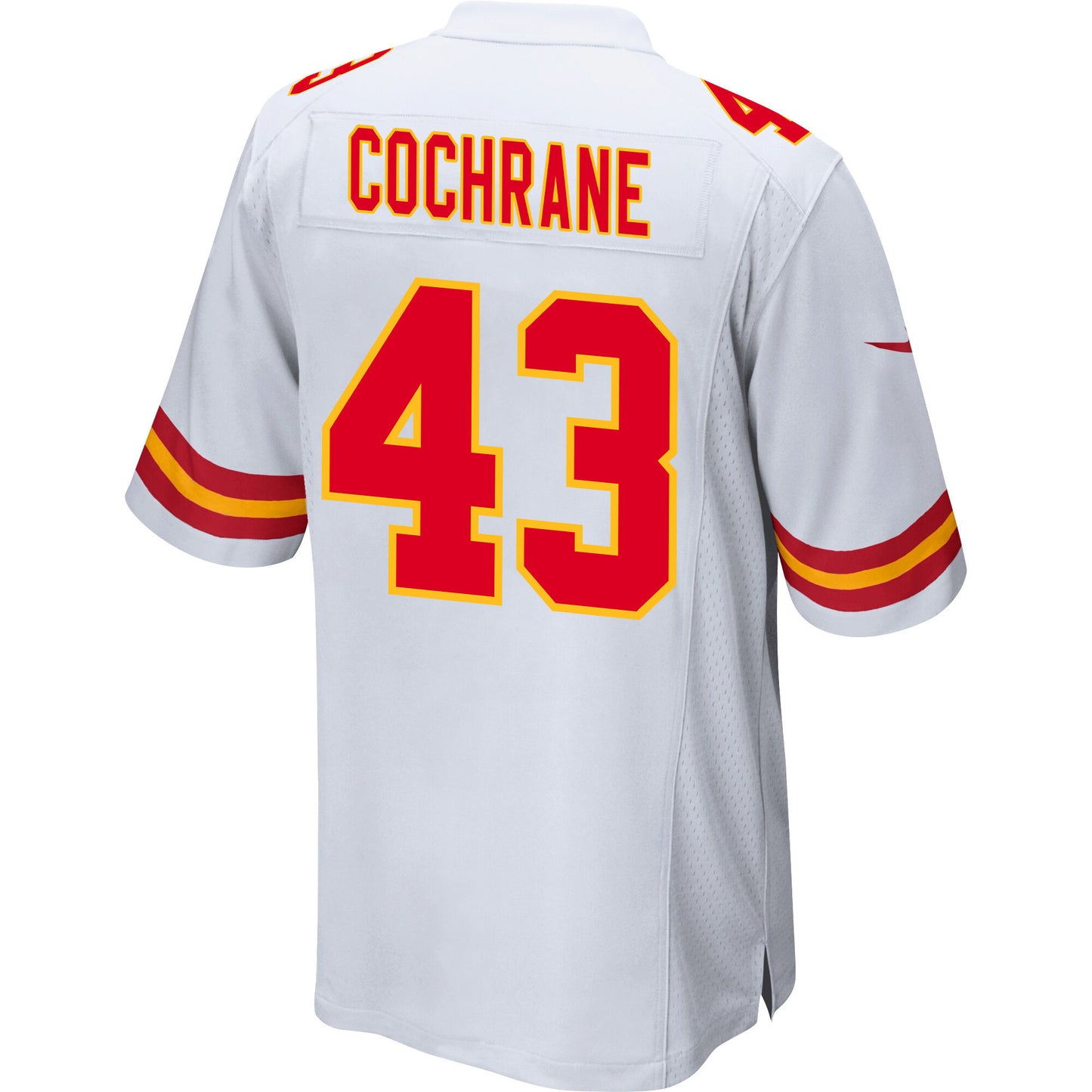 Jack Cochrane 43 Kansas City Chiefs AFC Champions Patch Game Men Jersey - White