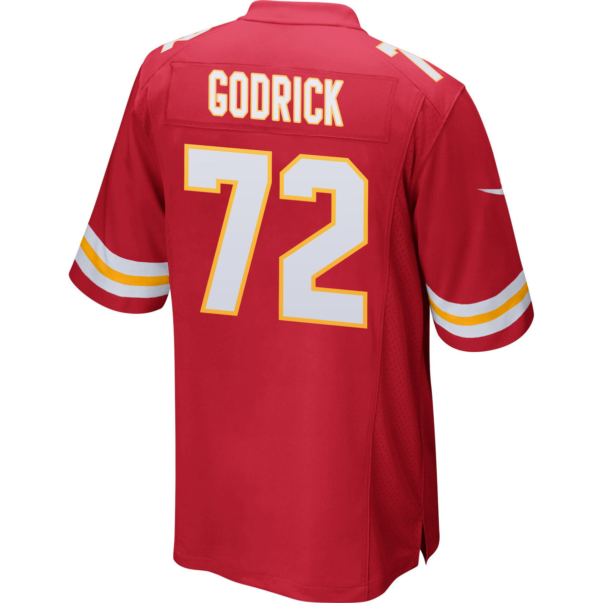 Chukwuebuka Godrick 72 Kansas City Chiefs AFC Champions Patch Game Men Jersey - Red