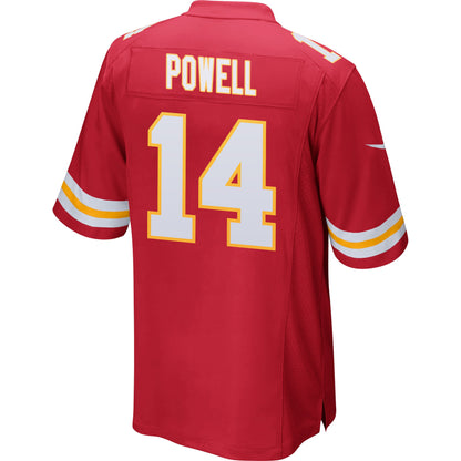 Cornell Powell 14 Kansas City Chiefs AFC Champions Patch Game Men Jersey - Red