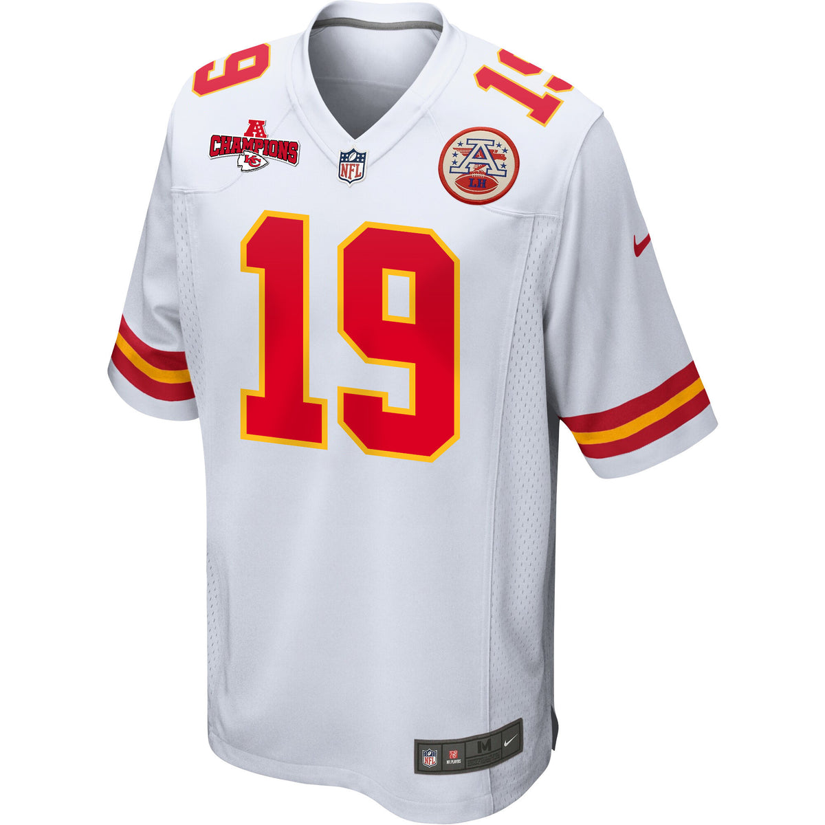 Kadarius Toney 19 Kansas City Chiefs AFC Champions Patch Game Men Jersey - White