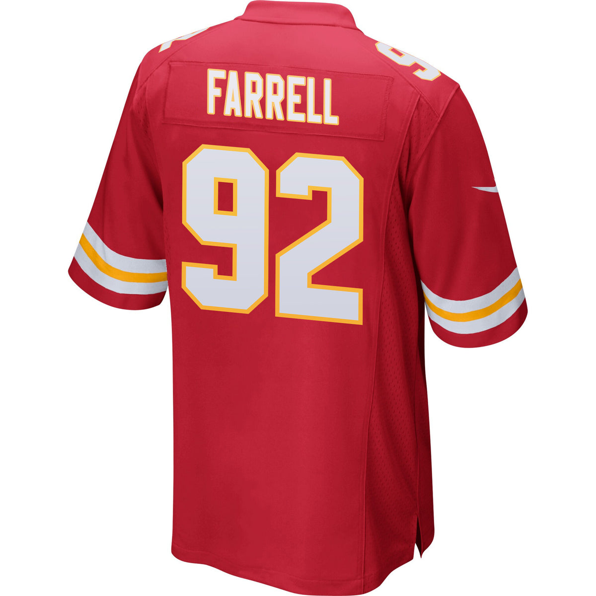 Neil Farrell 92 Kansas City Chiefs AFC Champions Patch Game Men Jersey - Red