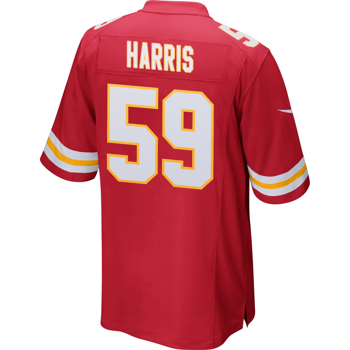 Darius Harris 59 Kansas City Chiefs AFC Champions Patch Game Men Jersey - Red
